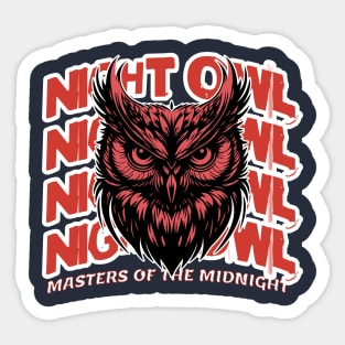 The Night Owl Masters of the Midnight Sticker